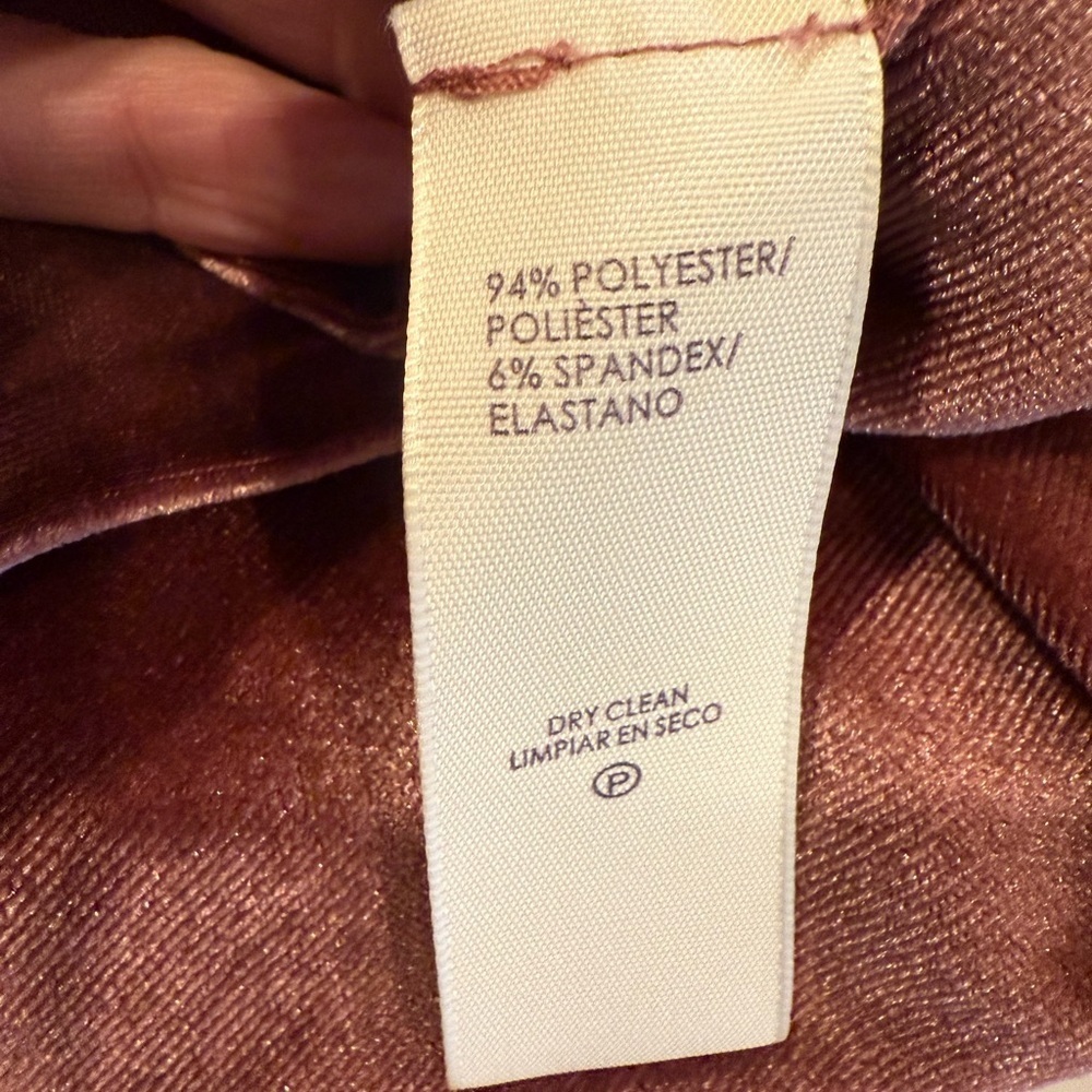 Rebecca Minkoff Minka Velvet One-Shoulder Top Mauve Pink XS Balloon Sleeve NWT - Picture 7 of 8